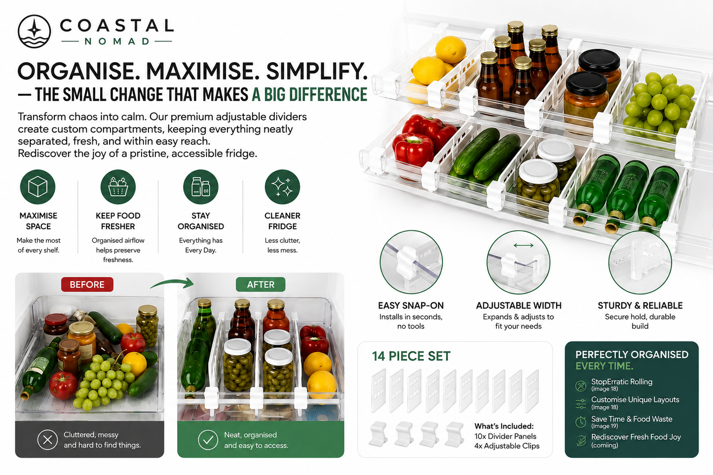 Coastal Fridge dividers