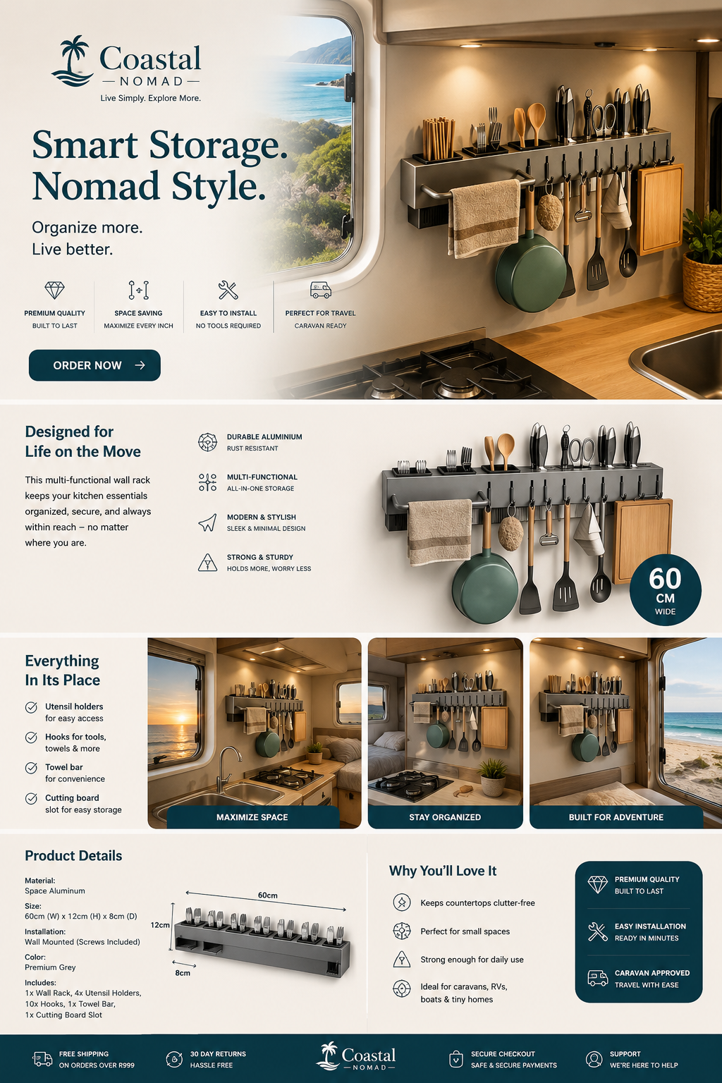 Nomad Utility Wall Rack.
